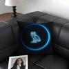 DDrake OvO OWL Brand Cushion Cover Natural Linen Organic Fabric DoubleSided Printing Sofa Home Decor Gift Pillow Case