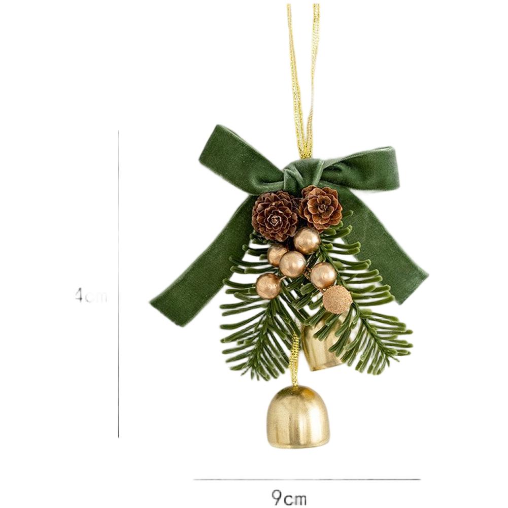 Seasonal Hanging Decorations with Bells and Pine Cone Motifs for Christmas Tree and Indoor For Holiday Ambiance