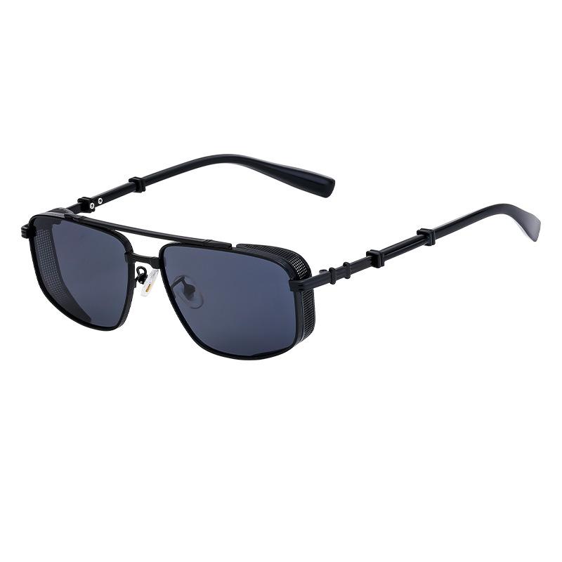 JYL TS Men's Punk - Metal Small-Frame Square Sunglasses WF-5G98