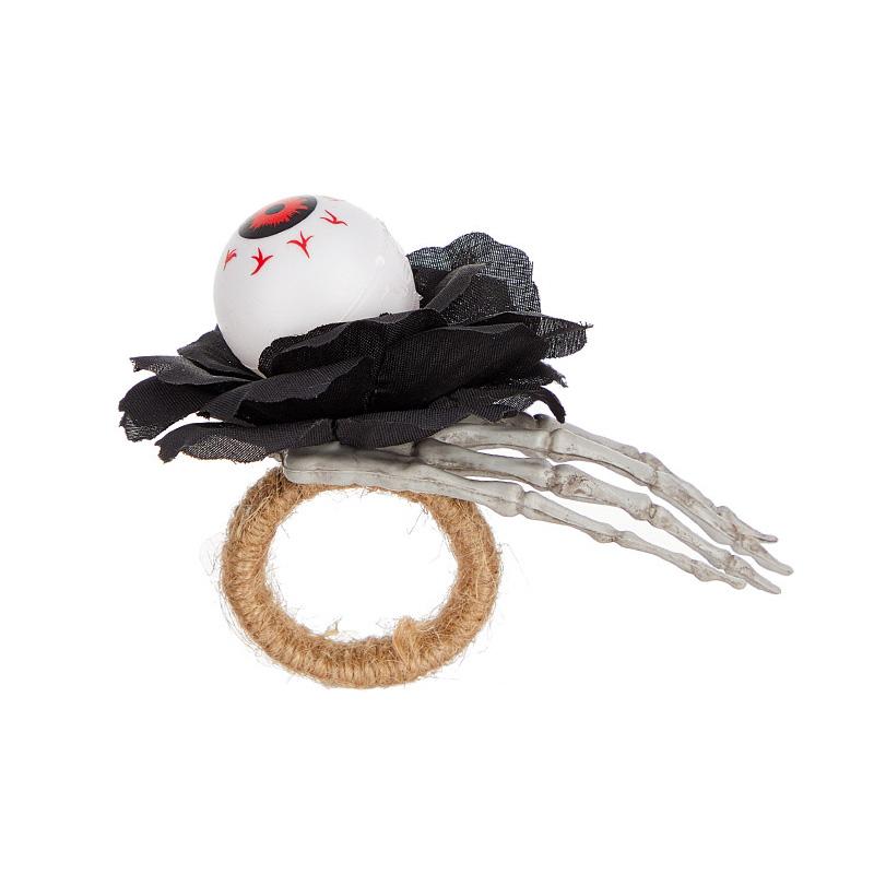 Halloween Decorative Napkin Button New Halloween Pumpkin Skull Napkin Ring Easter Pumpkin Maple Leaf Napkin Ring