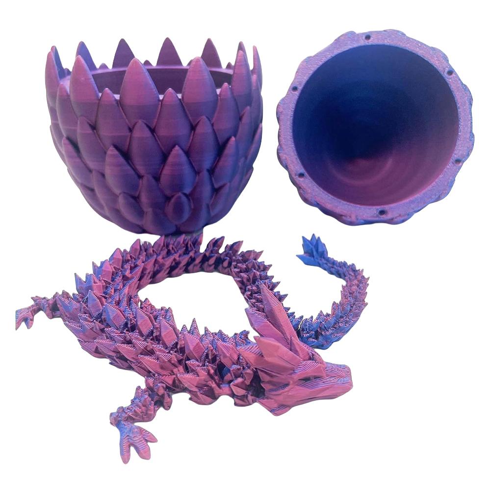 Articulated Dragon 3D Printed Dragon with Egg Stress Relief Fidget Dragon Egg Toy Novelty Gift Fidget Dragon Toy for Adults Kids