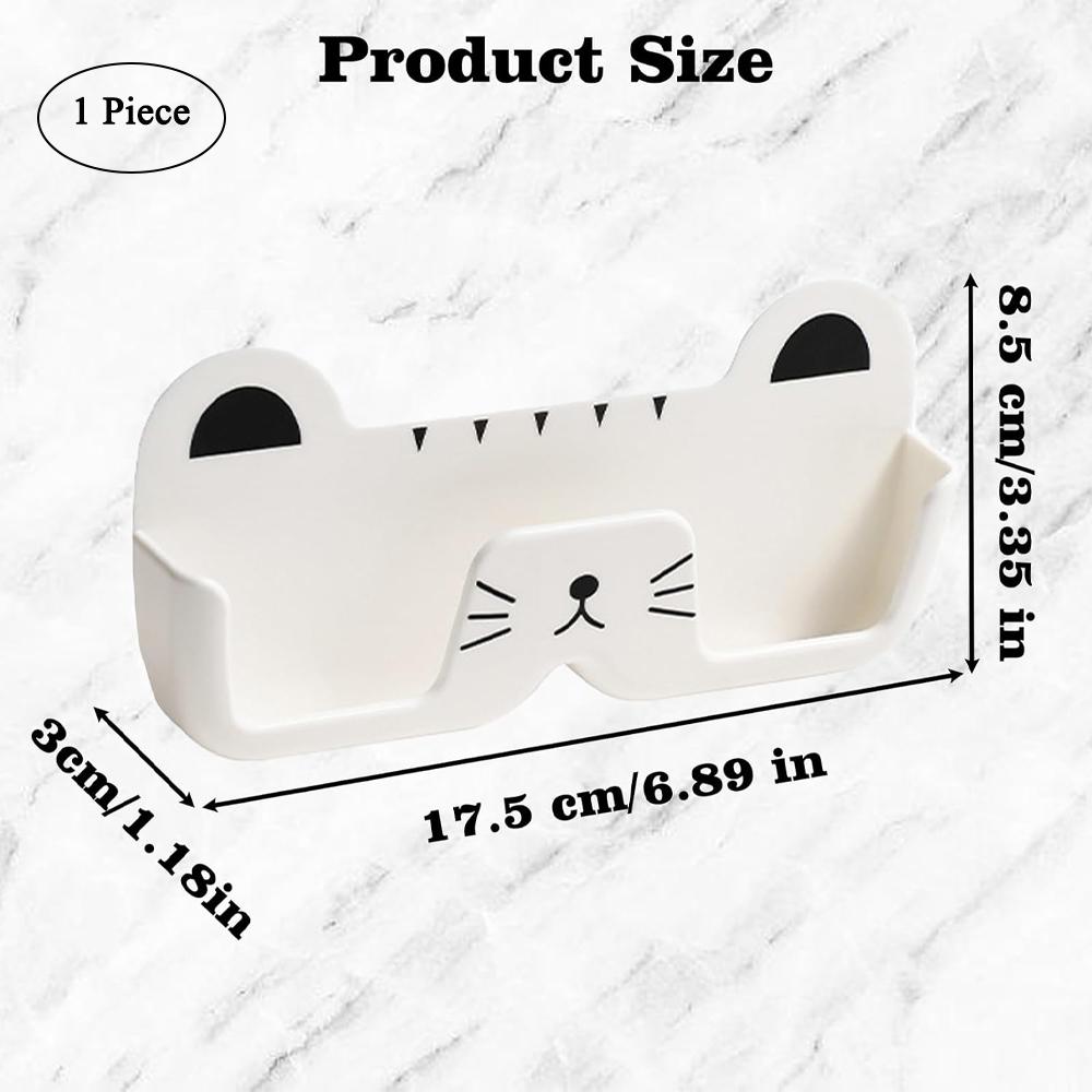 Cute Cat Sunglasses Display Stand, Decorative Rack, Eyeglass Display Cabinet, Sunglasses Storage Box,Punch-Free Portable Storage