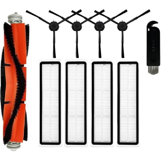 Compatible for Mova Haoxuan600 Z500 Robot Vacuum Cleaner Spare Parts Accessories ... Roller Main ... Side Brush ... Filter ... Mop Rag Cloth (Color :