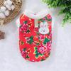 Dog Clothes Thickened In Autumn and Winter Go Out Pet Cat Festive New Year's Clothing Northeast Large Flower Jacket Small Medium and Large Dog