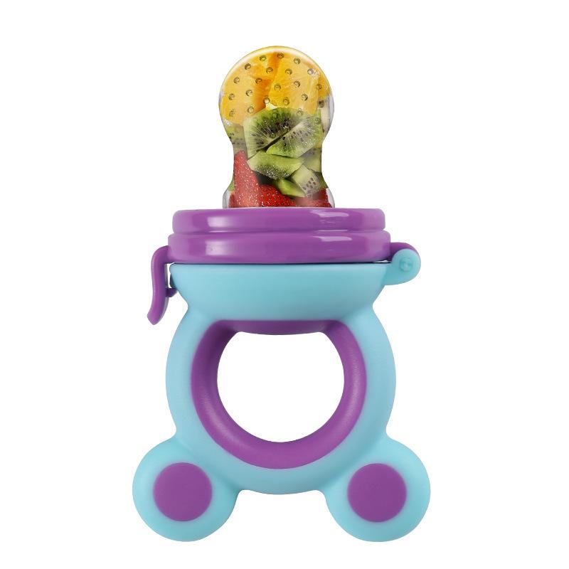 LVSU Silicone Baby Teether: Soothe Teething, Prevent Hand-Sucking, Includes Teething Gel & Fruit Feeder