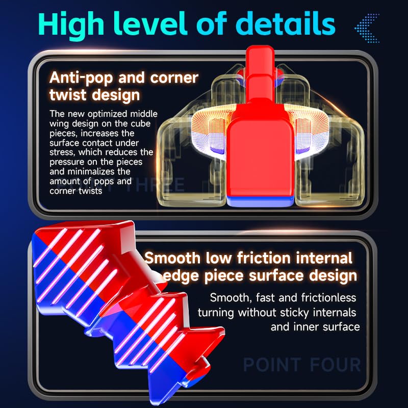 Bucubke QY XMD Hong Ball Core UV 5x5 Magic Cube Hong Magnetic Ball Core UV Stickerless 5x5x5 2024 Puzzle Magic Cube Hong Magnetic Ball Core