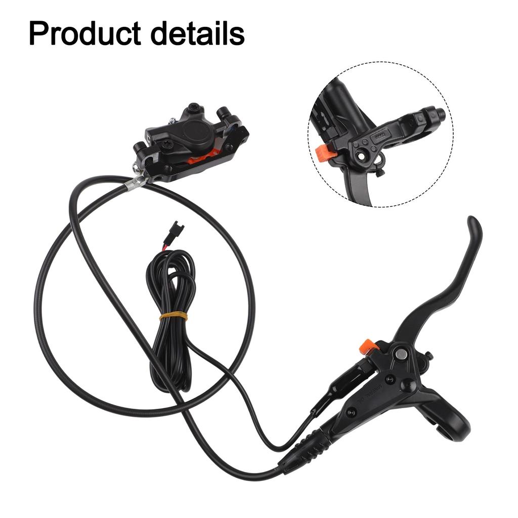 Hydraulische Scheibenbremse Aluminiumlegierung E-Bike Elektrisches Kabel 180mm Links-hinten Nützlich