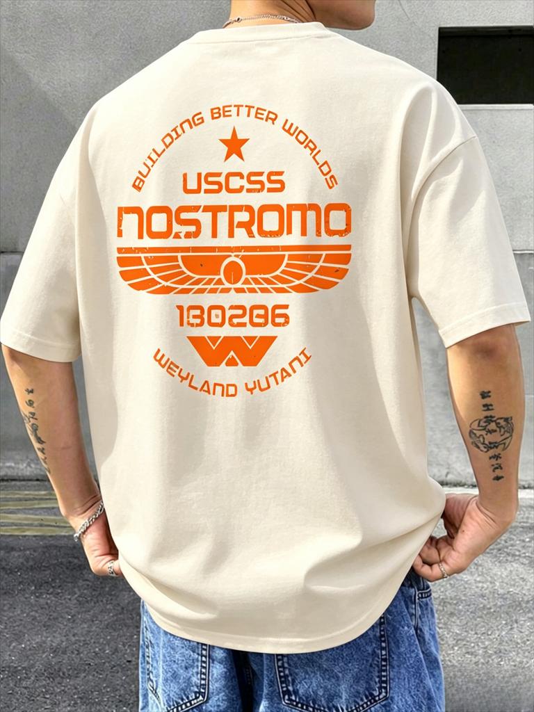 Alien Nostromo Print TShirt Casual Pure Cotton Streetwear Alien Movie Graphic Unisexs Clothing WoUnisexs 2026 Summer New T Shirt
