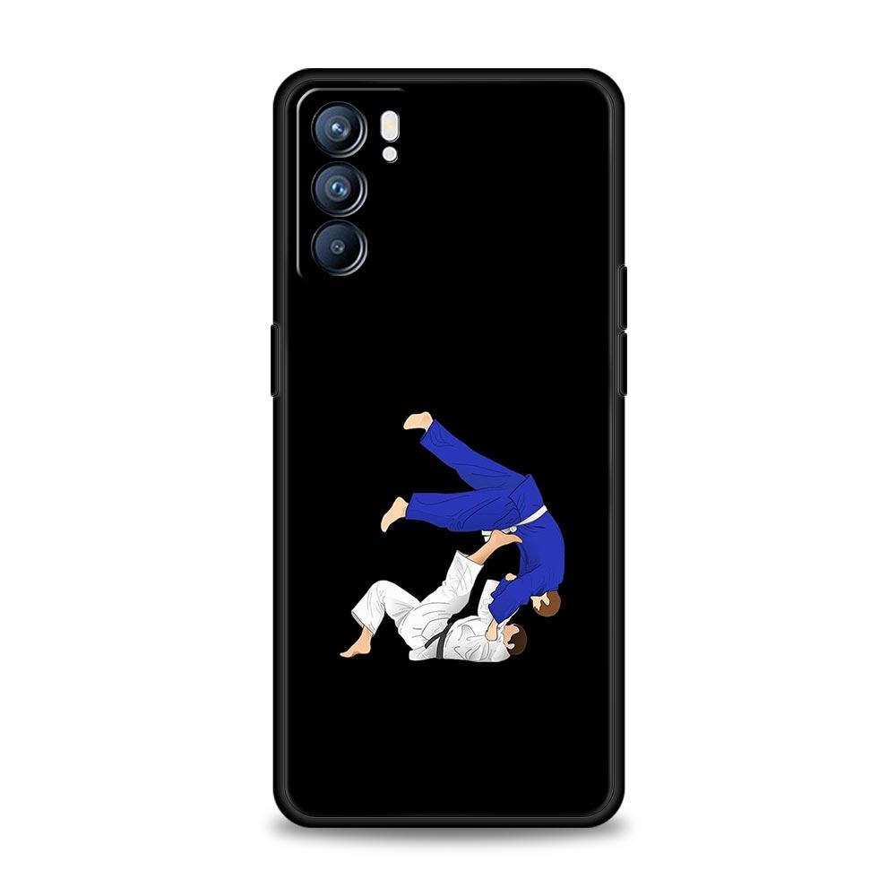 Japanese Martial Judo Phone Case For Oppo A54 A53 A52 A15 A95 A16 A78 A79 A80 A98 4G Find X5 X6 Reno10 12 13 F Pro 5G Cover