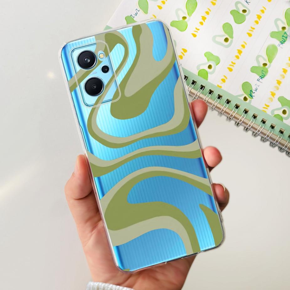 For Realme 9i Case RMX3491 New Fashion Painted Cover Clear Silicone Soft TPU Phone Case For Realme 9i 5G RMX3612 Realme9i Fundas