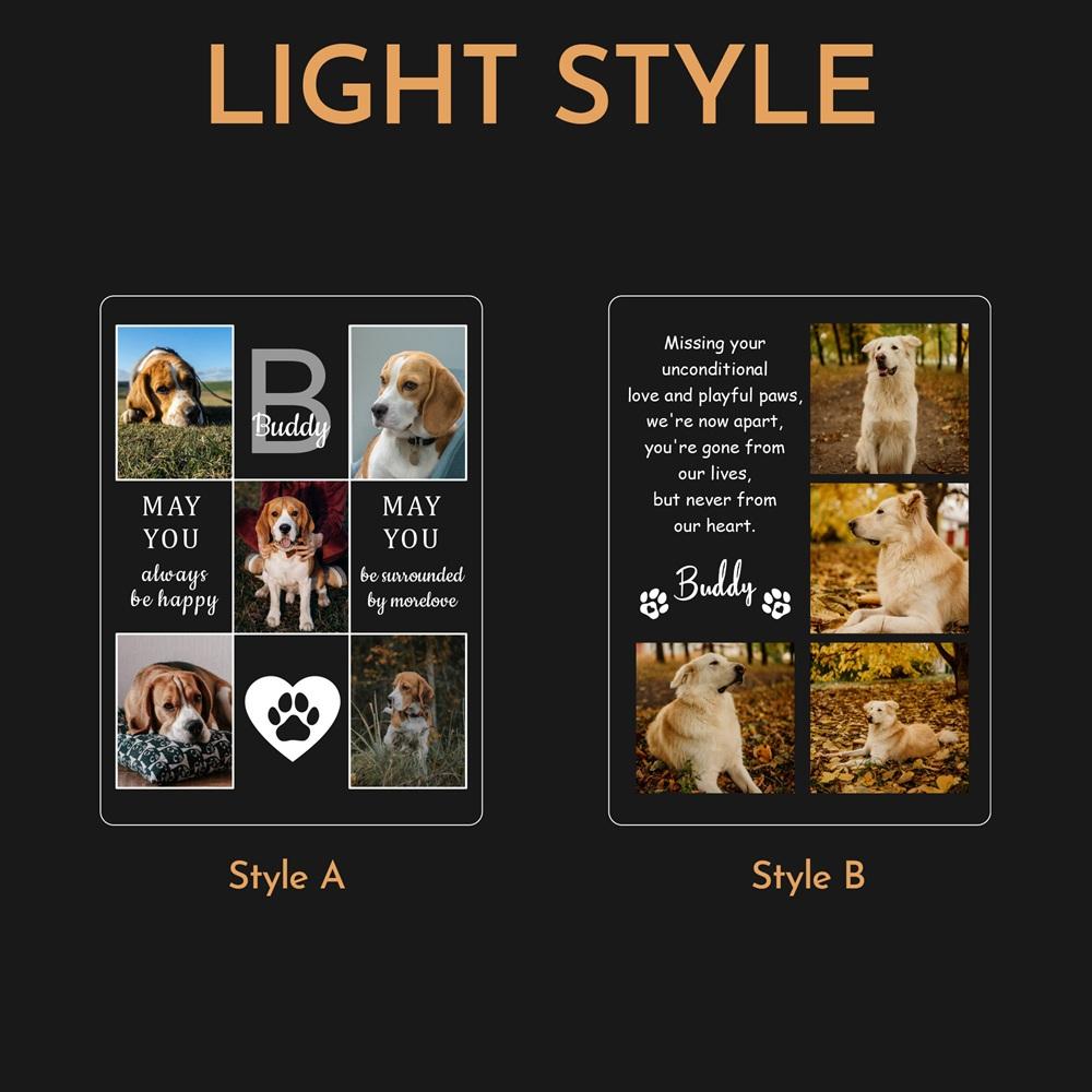 Custom Multi-Photo Heartfelt Memorial Gift To Treasure Your Dog Personalized Acrylic Photo Frame Keepsake Pet Sign Picture Frame