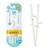 EDISONmama EDISON Chopsticks II Left-Handed White 18.5cm Small Hands Adults Ring Included Correct Use Anti-Crossing Slip-Resistant Easy Grip Clean