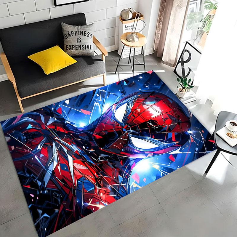 Lightning-struck Spider-Man Cartoon Print Rug - Non-slip Kitchen Mat, Outdoor Rug, Home and Bedroom Decor Yoga Mat Birthday Gift 60x90cm