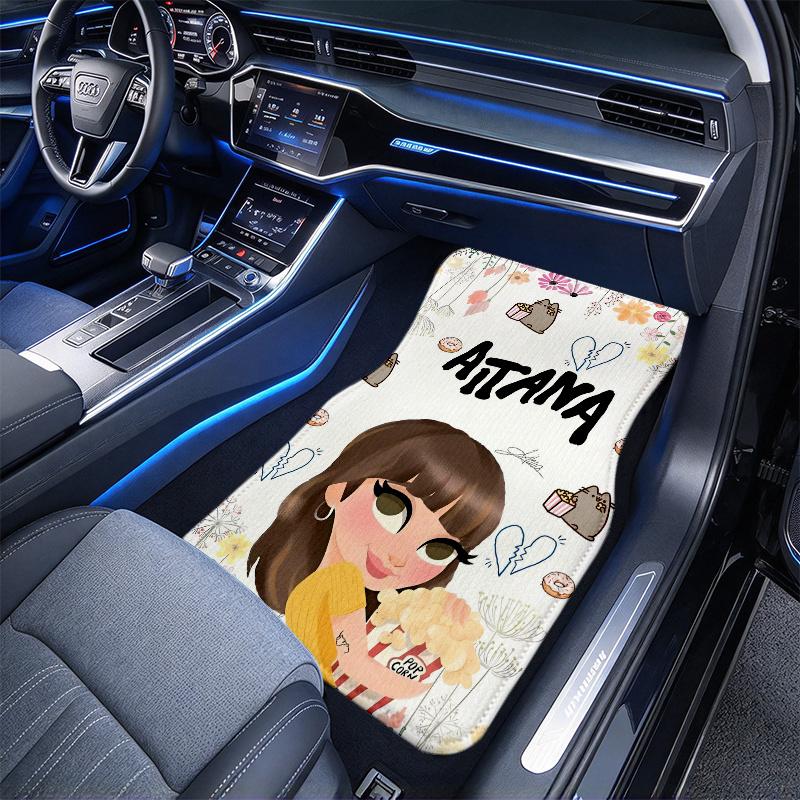 Aitana Black Car Floor Mats Full Coverage All-Season Car Mats XPE Non-Slip Wear-Resistant Mats Suitable SUV Interiors Textured Carpets