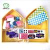 2022 Hot Sale Wangji Happy Family ABS Plastic Toy Kits DIY Educational Multi-color Miniature Scale Cubby House Furniture Kids