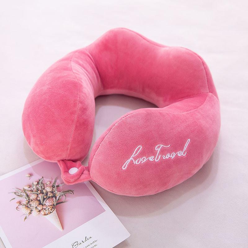 Cozy Plush U-shaped Neck Pillow With Pp Cotton Filling Perfect For Office Naps And Travel