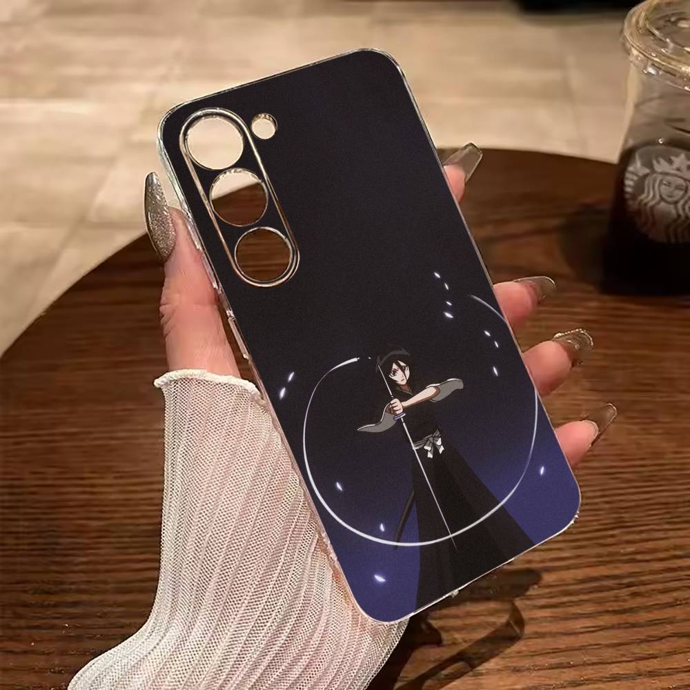 B-Bleach- Anime- Rukia- Kuchiki Clear Phone Case for Samsung Galaxy A71, A70, A52, A51, A40, A30
