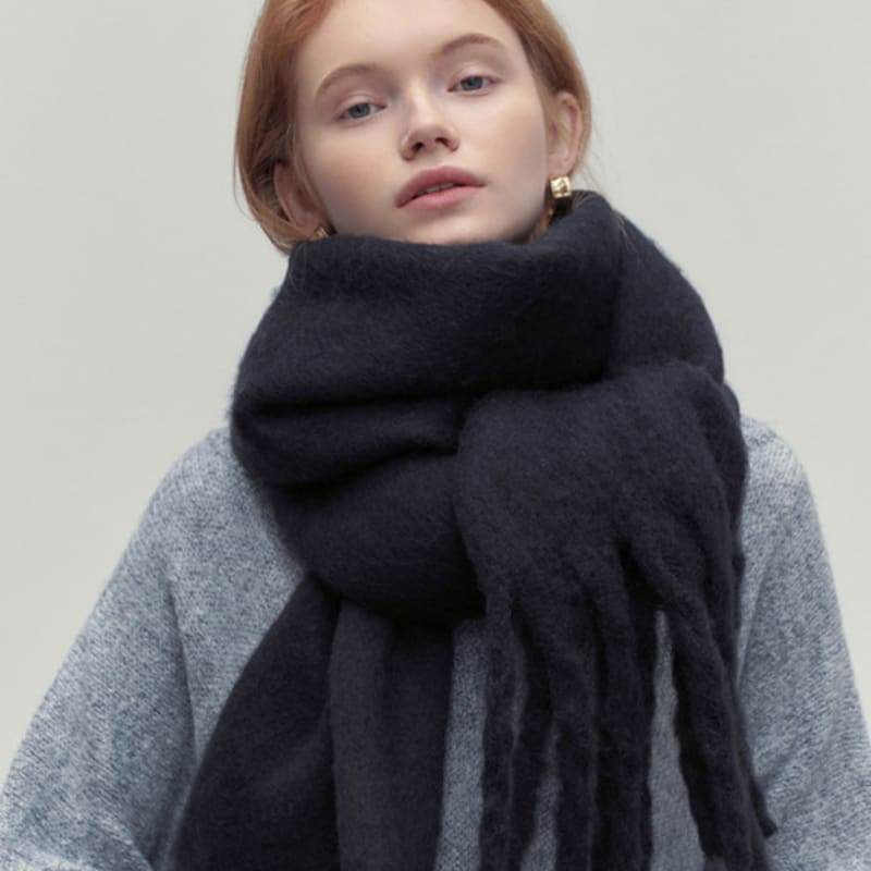 

LOEIL FIRST LABEL BOLD MUFFLER_BLACK FREE