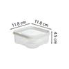 Einfache Kunststoff-Frischhaltebox, leicht zu verschließen, transparent, Lebensmittelspenderbox, mikrowellengeeignet, lebensmittelecht, Kühlschrank-Organizer, Küche