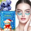 Christmas Blueberry Collagen Eye Mask,Moisturize Firm The Skin,Make Your Skin Smooth and Tender,Improve Dryness Around The Eyes and Brighten Skin.