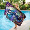 Extra Large Beach Towel - Soft and Comfortable, Cartoon Dragon Pattern, Microfiber Material, Modern Style, Rectangular, Summer