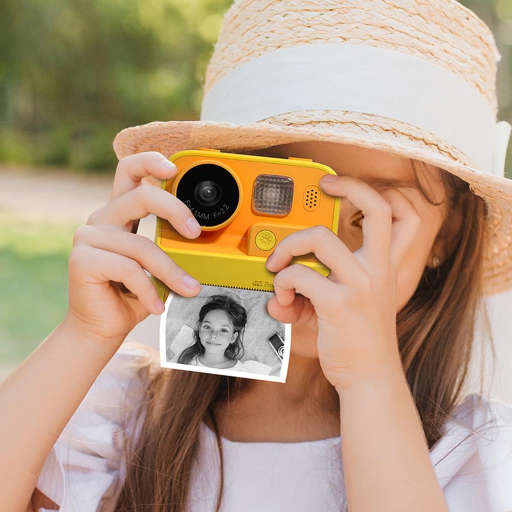 2.0 Inch Instant Camera for Kids Digital Children Camera For Photography Mini Printer Portable Thermal Instant Print Black White