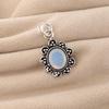 Milky Opal Gemstone 925 Sterling Silver Jewelry Handmade Pendant 1.37" For Women CP-40-15