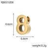 CARLIDANA Hot Sale Anniversary Stainless Steel Jewelry Creative Gold Color Silver Arabian Numbers Pendant Necklace Gifts Women
