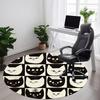 1pc Cat Face Pattern Carpet, Round Non Slip Durable Large Size Office Carpet, Suitable for Office