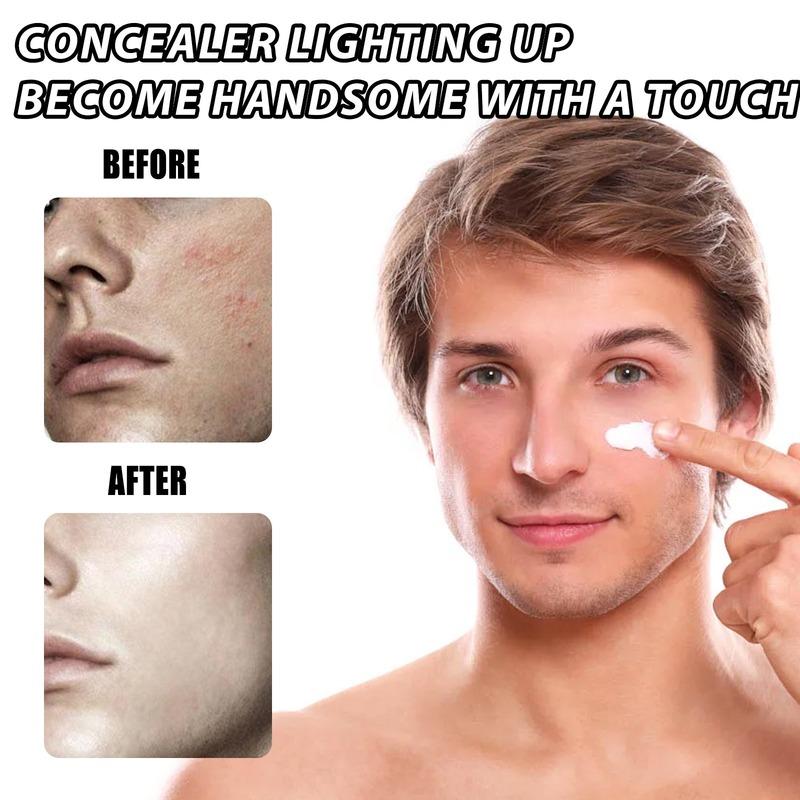 Men's Plain Cream, Refreshing, Concealer Spots, Acne Marks, Whitening, Moisturizing and Isolating Face Cream, Moisturizing and Brightening Skin