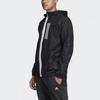 adidas Kurtka treningowa męska z zamkiem błyskawicznym, czarna EK4624