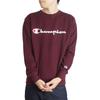 [Champion] Men's Script Logo Crewneck Sweatshirt Basic C3-H004 Maroon Size M (Japan Size M)