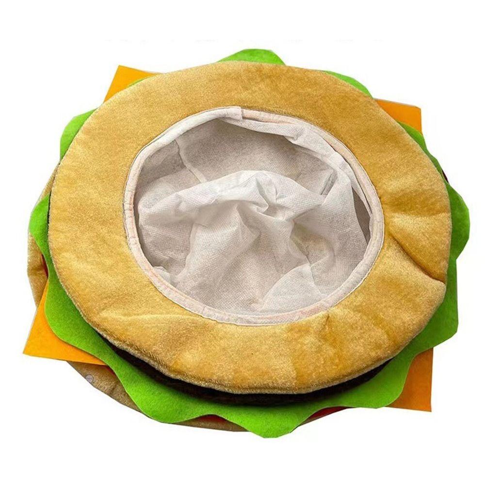 Cute Decorative Fries Hat Cartoon Photo Props Cap Gift Party Hamburger Hat  Halloween Party