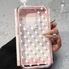 ins transparent white polka dots for iPhone17ProMax mobile phone protective case 16 simple 15Pro niche 14