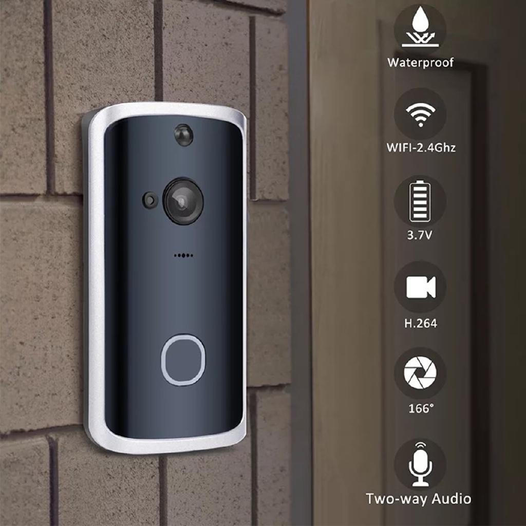 Smart WiFi Video Doorbell Camera Wireless Doorbell Intercom APP Phone Record Picture Video Home Visual Security DoorBell