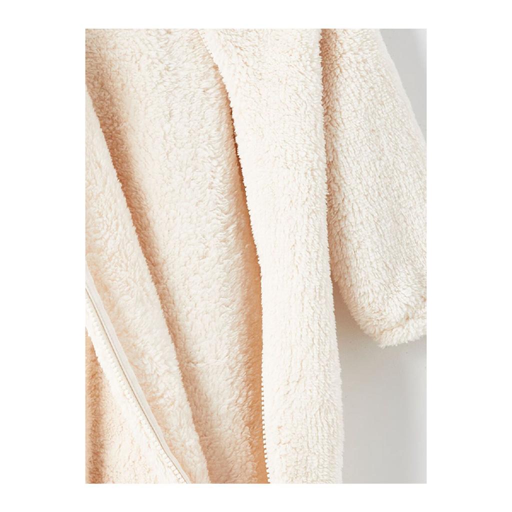 Lcw Hooded Plush Baby Boy Jumpsuit