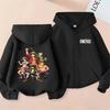Unisex Kids One Piece Monkey D. Luffy Zipper Hoodie - Straw Hat Pirates Anime Cardigan