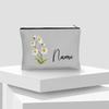 Flower Personalized Name Lipstick Bag Travel Make Up Pouch Kawaii Coin Purse Aesthetics Cosmetic Organizer Gift for Your Lover
