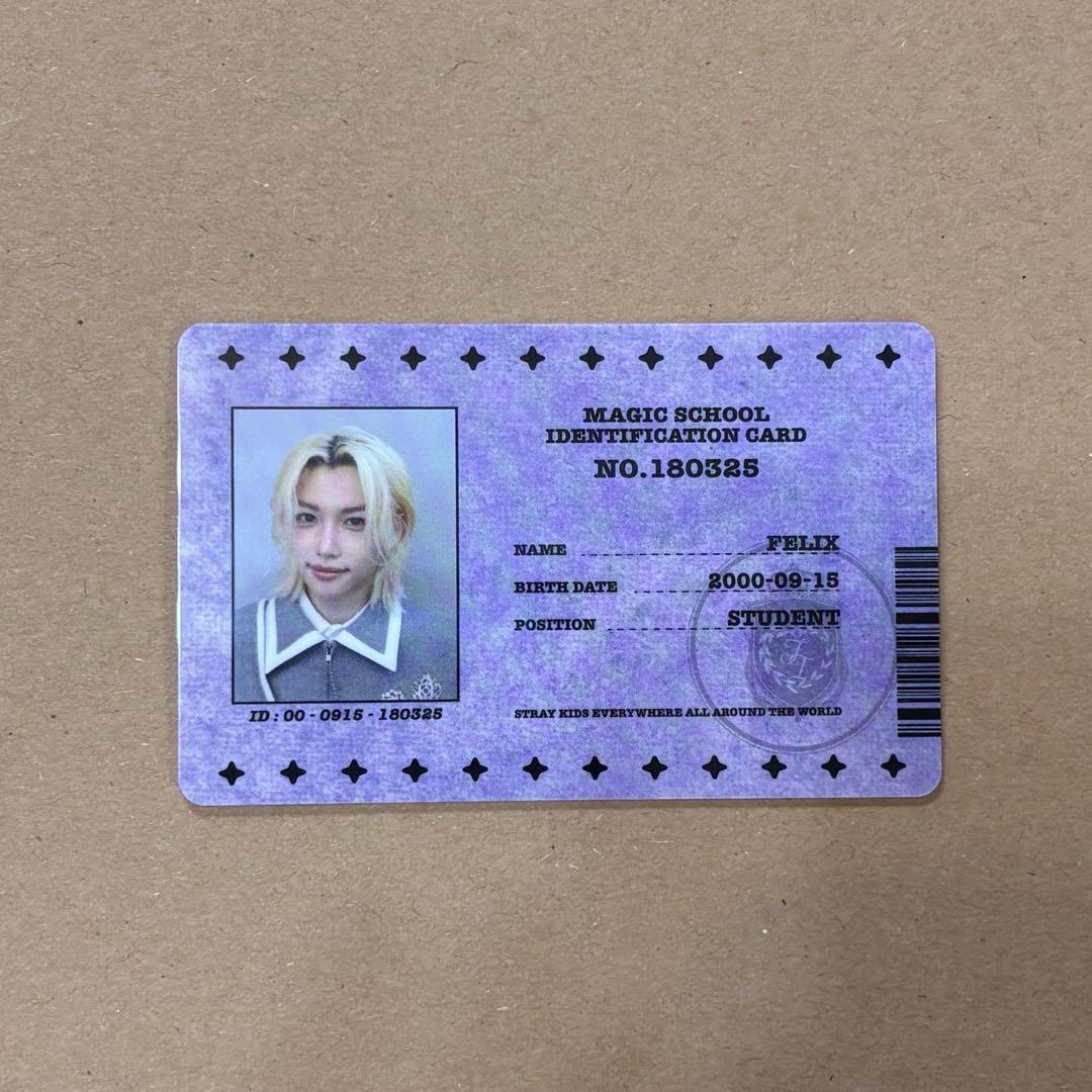 

[USED] Felix Fanmi Student ID Card Stray Kids Trading Card