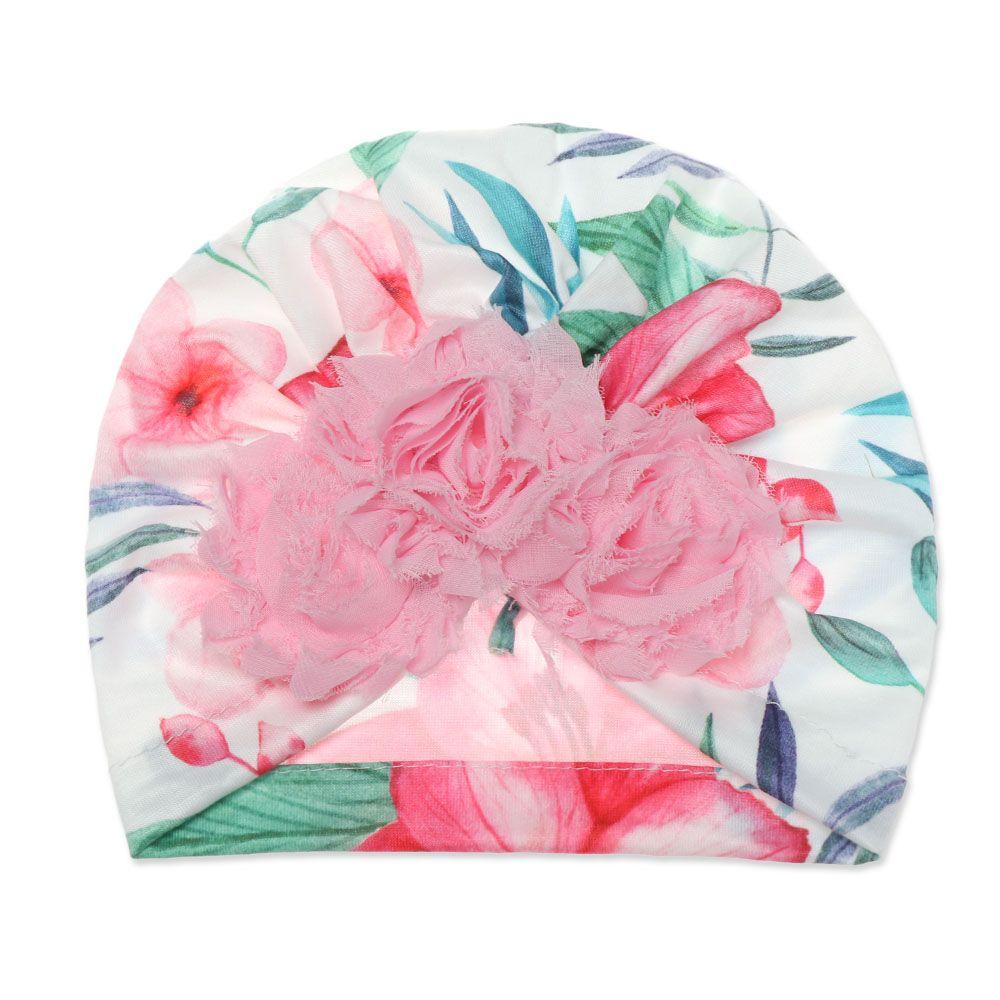 Roztomilý Sweety Dětský Opalovací krém Dětský Květinový Turban Klobouk Elastická Květinová Čelenka Mašle Vlasová čelenka Čepice