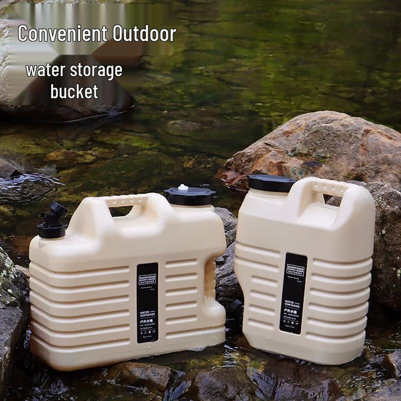 Outdoor Portable Food-Grade Water Storage Container with Faucet
