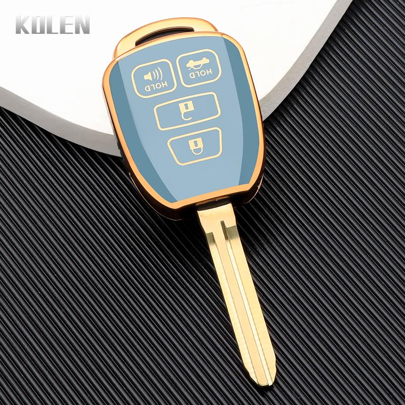 Nowe Etui Pokrowiec Obudowa na Kluczyk Samochodowy TPU Pasuje do Toyota Camry Rav4 Corolla Tacoma Vios Prius C Highlander Zamontowany Uchwyt Ochronny Pilot Akcesoria Samochodowe