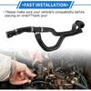 HVAC Heater Hose Compatible for Ford Escape 2013-2019, Durable Rubber Black Engine Water Heater Hose