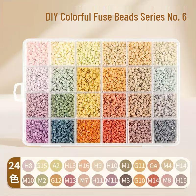 264-Color Fusion Perler Beads DIY Set: Complete Spectrum Educational Puzzle Toy, Individually Packaged