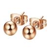 Fashion Unisex Silver Plated Ball Ear Stud Earrings Piercing Party Jewelry Gift