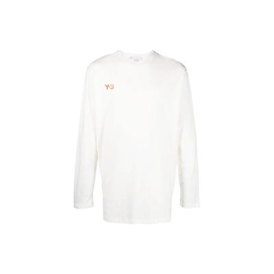 FW22 Logo Print Crew Neck Long Sleeve T-Shirt Men Tops White HT4733