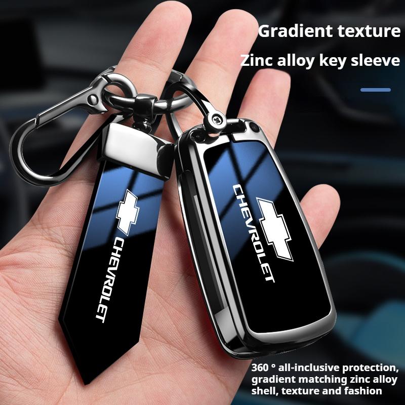 BODCA1 Zinc Alloy Car Key Case Cover Fit For Chevrolet Trailblazer Blazer Chevy Malibu Camaro Cruze Traverse Sonic Volt Car Accessories