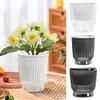 Self-Watering Plant Pots Transparent Hydroponics Draining Planter Flower Pots with Deep Reservoir for African Violets Orchid