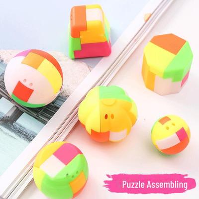 Kreative Mini-Bausteine: Lernpuzzle Zauberwürfel Ball für Kinder