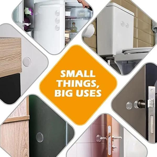 1/4/6Pcs Door Knob Wall Shield Clear Soft Rubber Door Stopper Door Handle Bumper Mute Stickers Wall Protector Muffler Pad Protective Plug